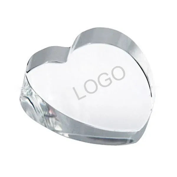 Crystal Heart Paperweight