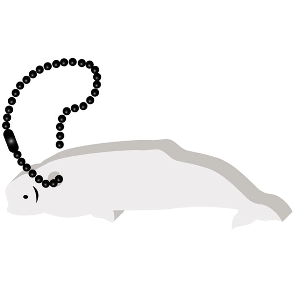 Beluga Whale Key Tag