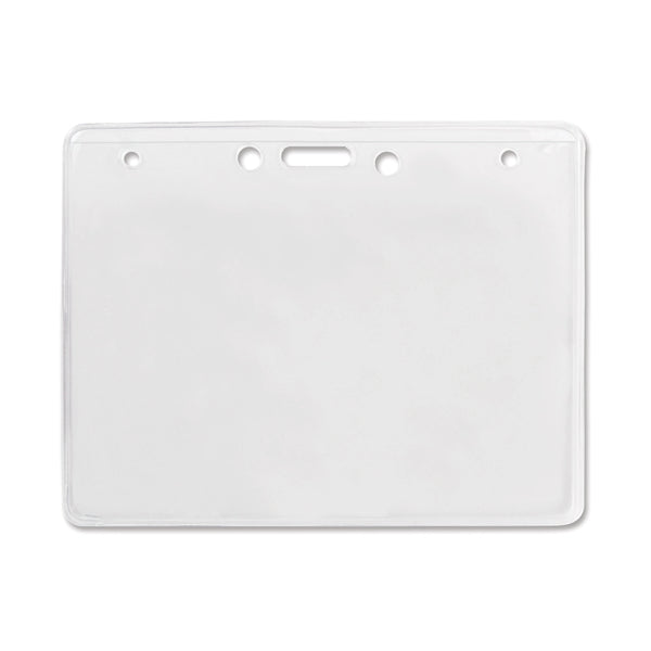 Horizontal Economy Grade Event-Size Vinyl Badge Holders