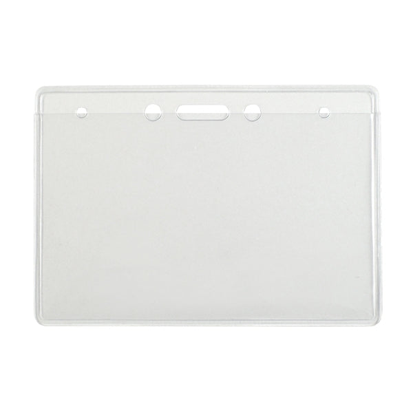 Horizontal Economy Grade Event-Size Vinyl Badge Holders