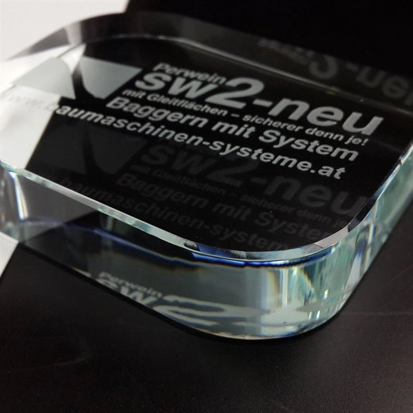 Square Crystal Paperweight