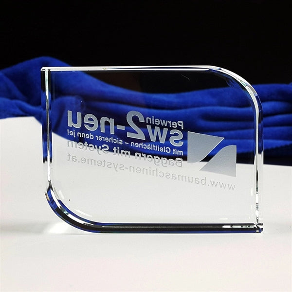 Square Crystal Paperweight