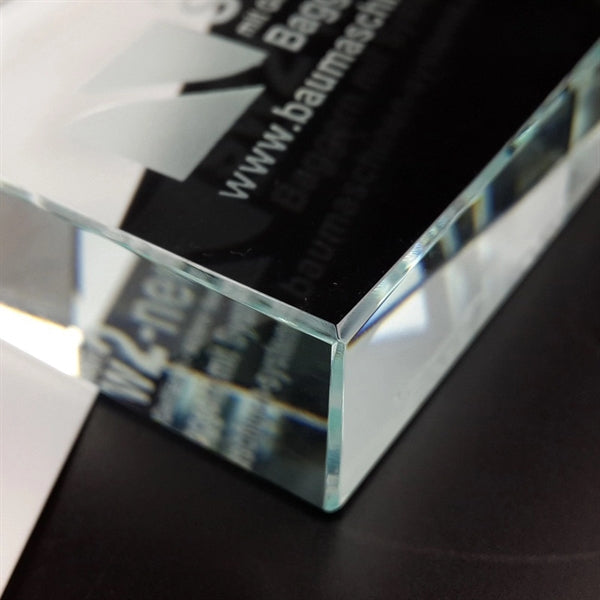 Square Crystal Paperweight