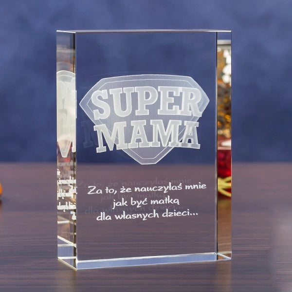 3D Laser Engraved Crystal Block