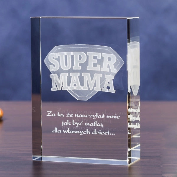 3D Laser Engraved Crystal Block