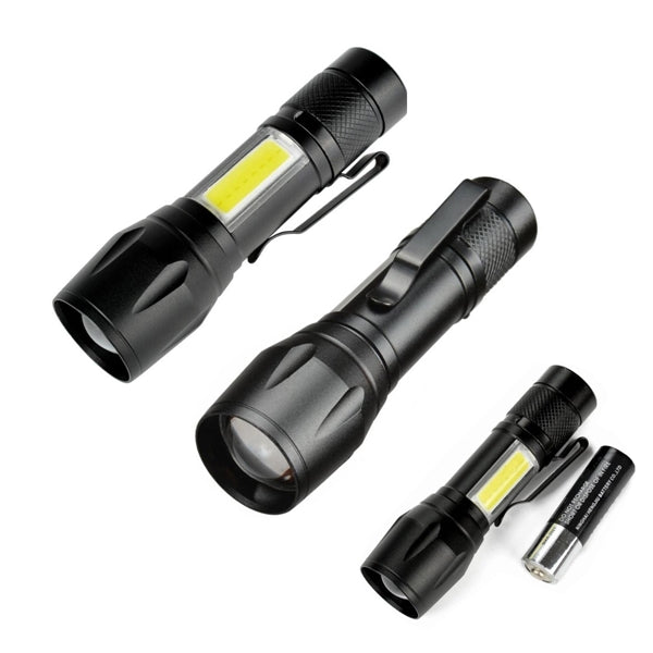 Handheld Zoomable Or Adjustable Focus Superbright Flashlight