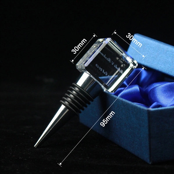 3d Laser Engraved Square Wine Stopper