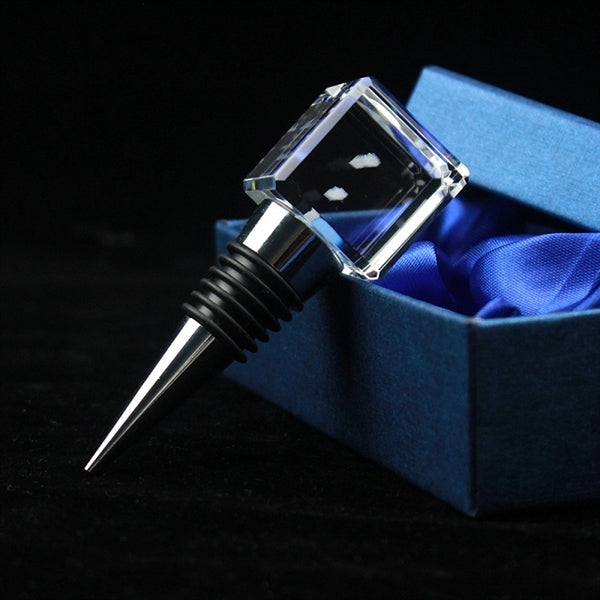 3d Laser Engraved Square Wine Stopper