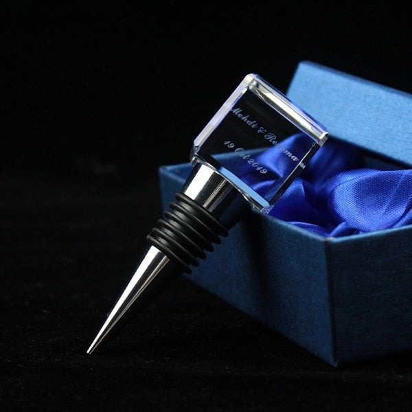 3d Laser Engraved Square Wine Stopper