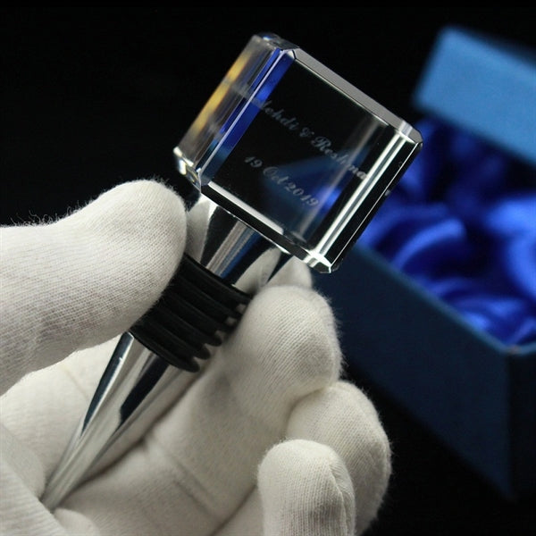 3d Laser Engraved Square Wine Stopper