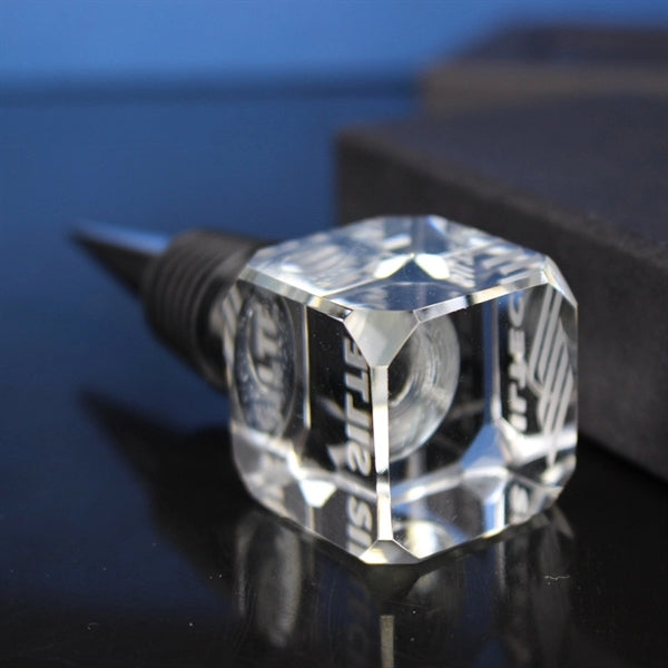 Crystal Square Wine Stopper