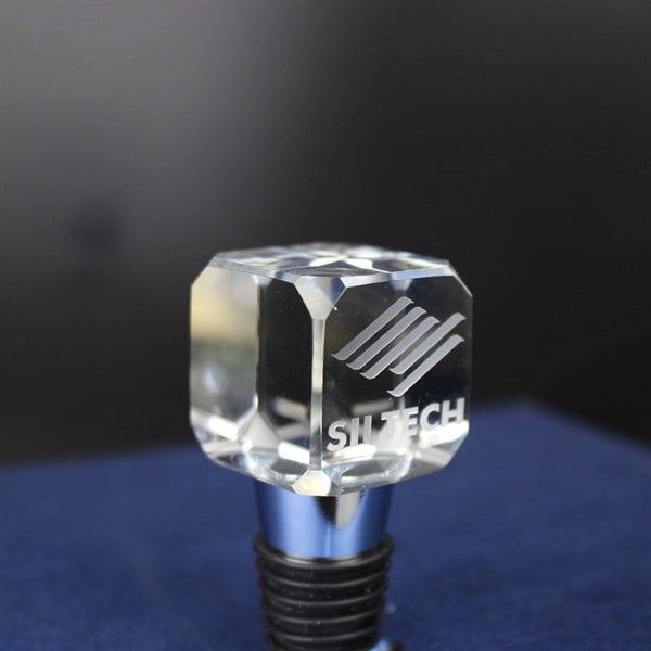 Crystal Square Wine Stopper