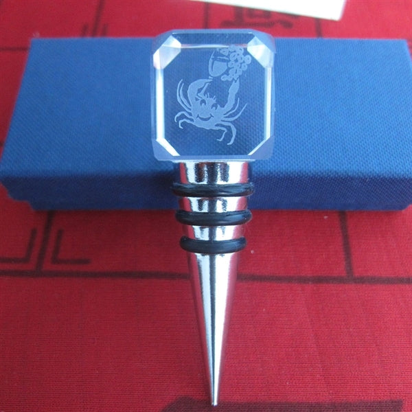Crystal Square Wine Stopper