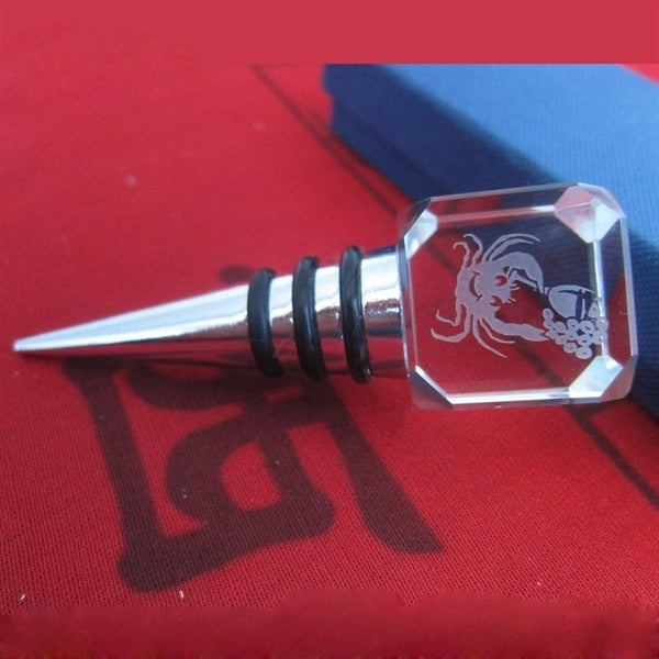 Crystal Square Wine Stopper