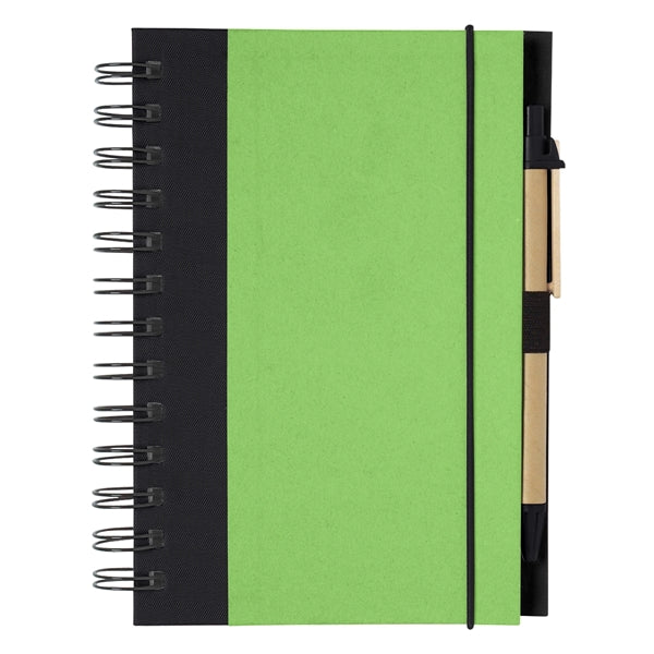 Eco-inspired Spiral Notebook & Pen
