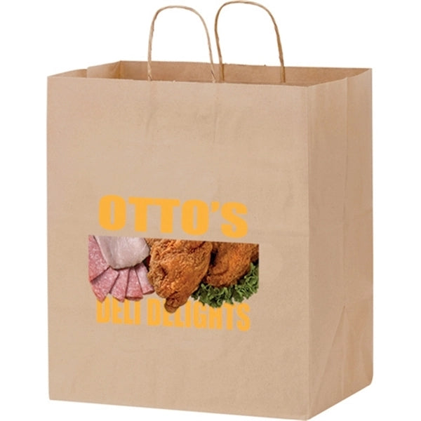 Natural Kraft Carry-Out Bags in CMYK - Color Evolution