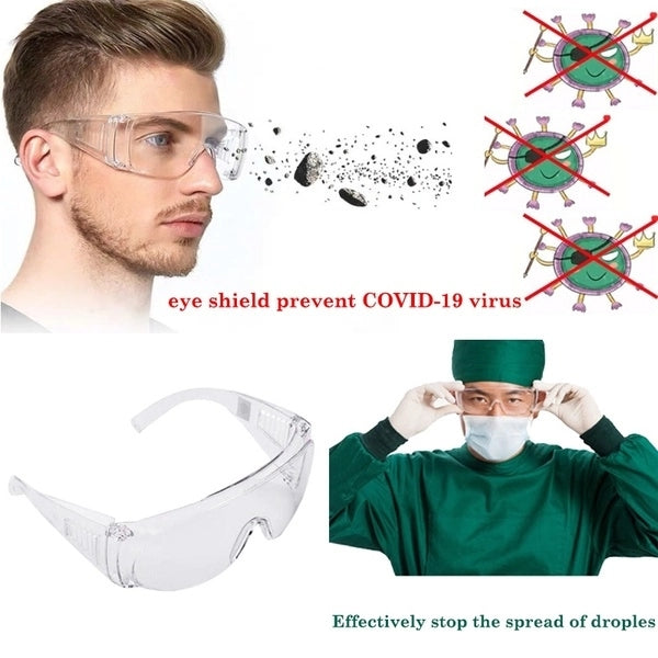 COVID-19 Virus Eye Shield Lab Work Protective Glasses