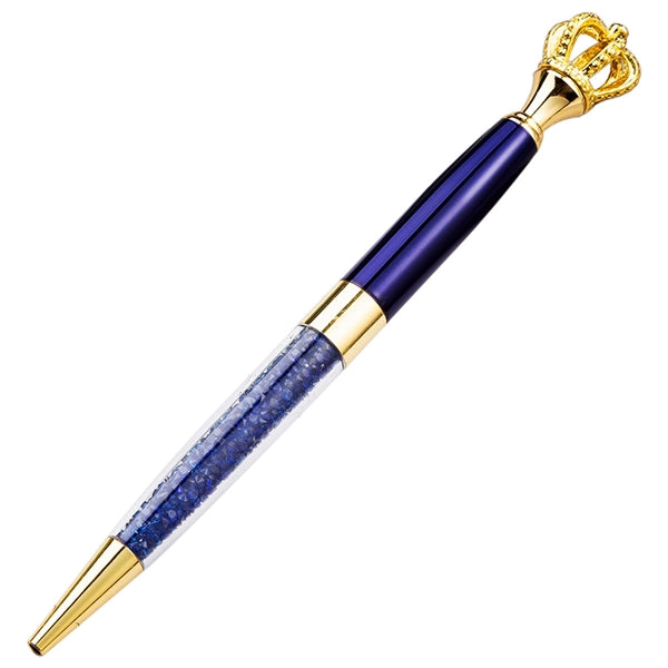 Metal Royal Crown Ballpoint Pen with Quicksand
