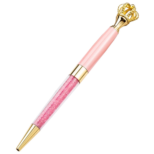 Metal Royal Crown Ballpoint Pen with Quicksand