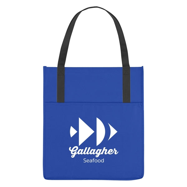 Non-Woven Shopper's Pocket Recycled Tote Bag