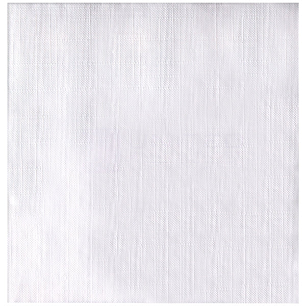 White 1-Ply Luncheon Napkin Over-All Linen Emboss