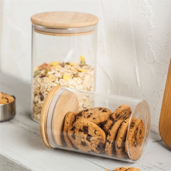 Glass Jars with Sustainable Bamboo Lids