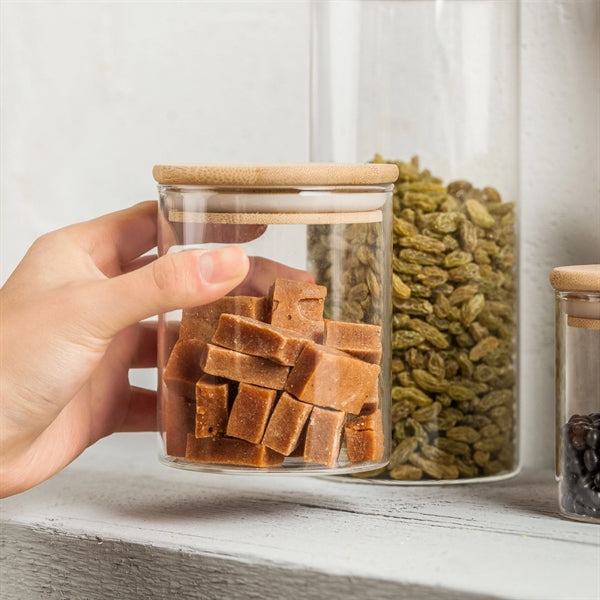 Glass Jars with Sustainable Bamboo Lids