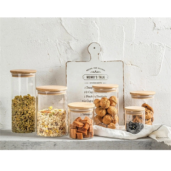 Glass Jars with Sustainable Bamboo Lids