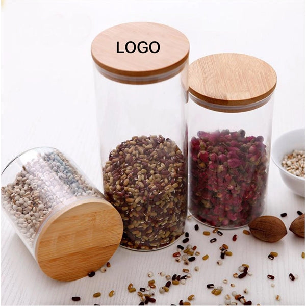 Glass Jars with Sustainable Bamboo Lids