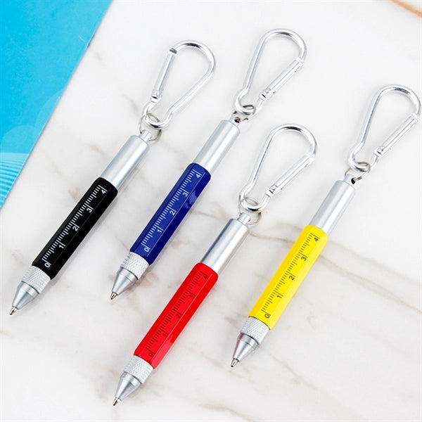 Screwdriver Ruler Stylus Pen With Carabiner
