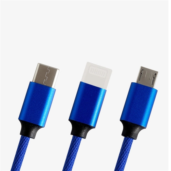 Universal Multi 3 In 1 Light Up Phone Charging Cable