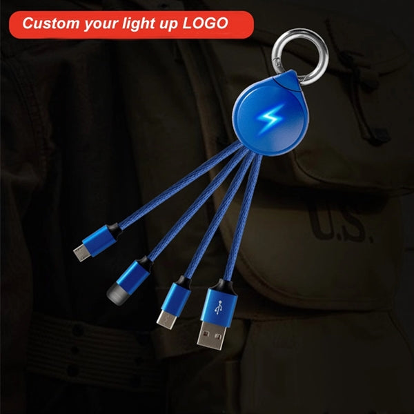 Universal Multi 3 In 1 Light Up Phone Charging Cable