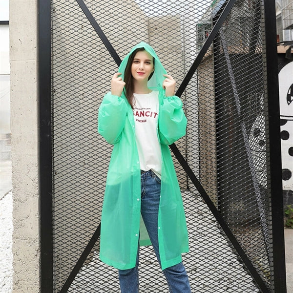 Raincoat Clear Poncho Gown