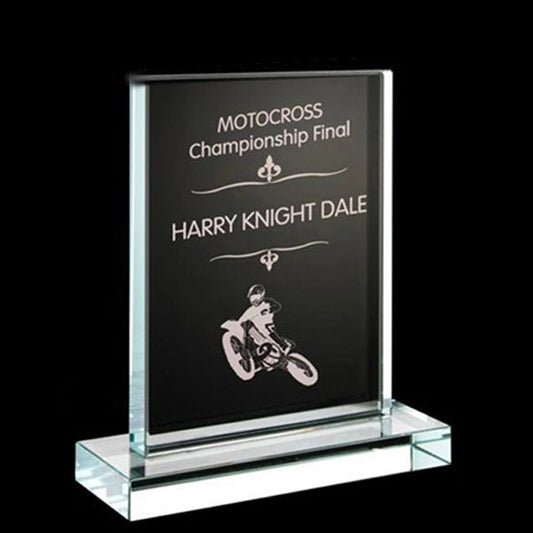 Engraved Crystal Corporate Award