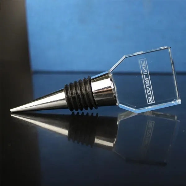 Laser Engraved Crystal Wine Stopper