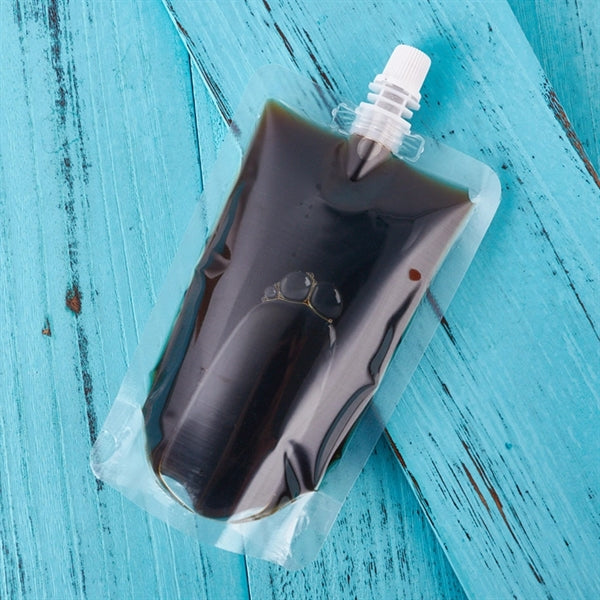 200mlClear Plastic Retail Stand Up Liquid Juice Spout Bag