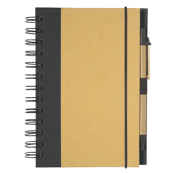 Eco-inspired Spiral Notebook & Pen