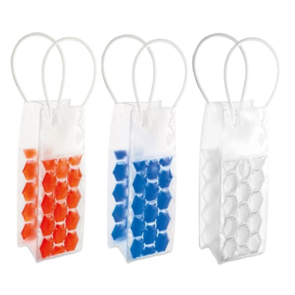 Ice Bag for Wine Bottle Pack Portable Collapsible Clear Ice