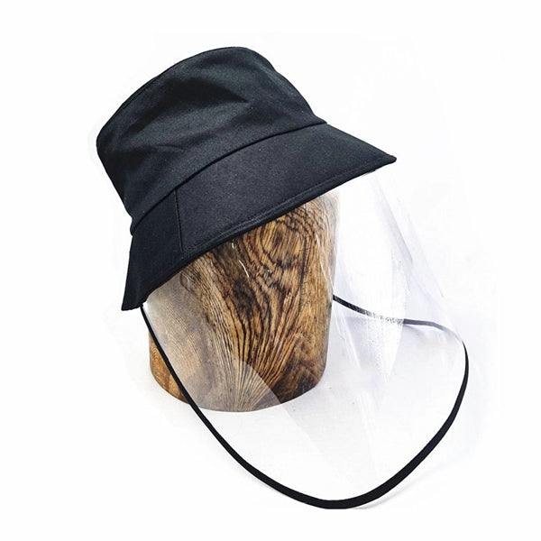 Bucket hat with face shield