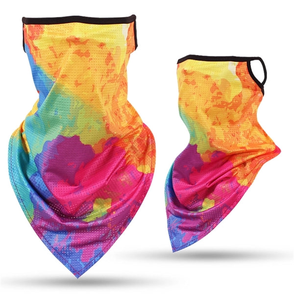 Full Color Neck Gaiter Face Bandana mask w/ Ear Loop