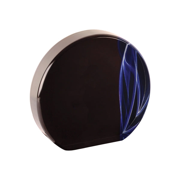 6" Round Blue Vapor Acrylic