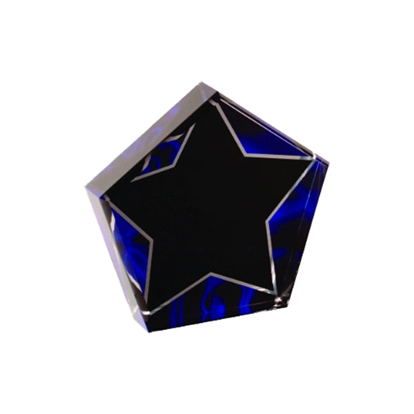 5" Star Blue Velvet Acrylic