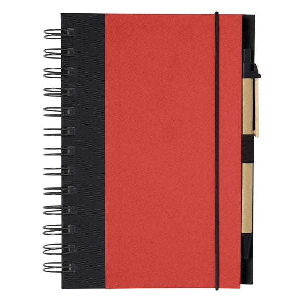 Eco-inspired Spiral Notebook & Pen