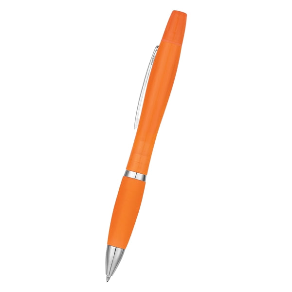 Twin-Write Pen With Highlighter