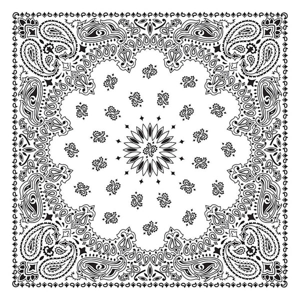 100% Cotton Custom Paisley Square Bandana