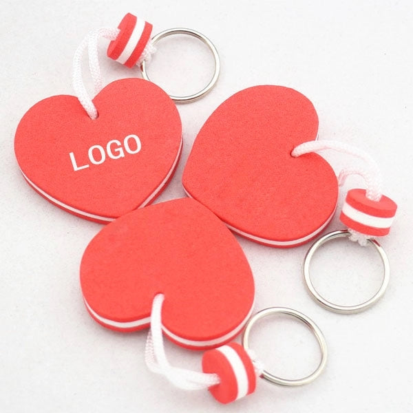 Heart shape EVA Floating Key Chain