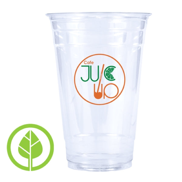 24 oz. Eco-Friendly Clear PLA Plastic Cup