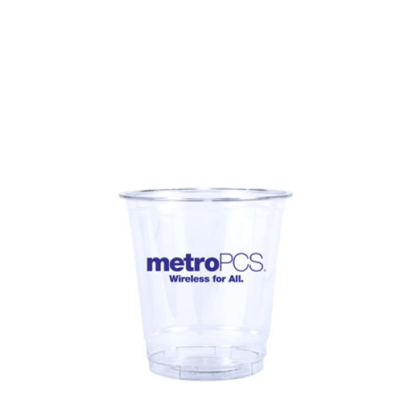 8 oz. Soft-Sided Clear PET Plastic Disposable Cup