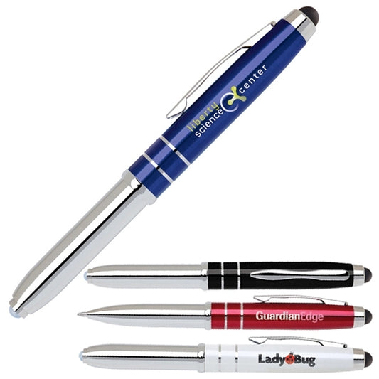 Multi function stylus light pen