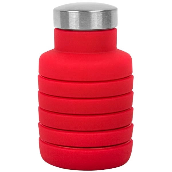 17oz Collapsible Silicon Water Bottle